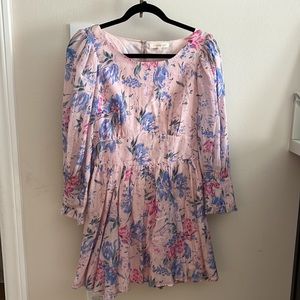 LoveShackFancy Ross Silk Blend Minidress